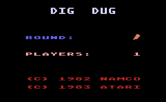 Dig Dug (1983) (Atari) Screenshot
